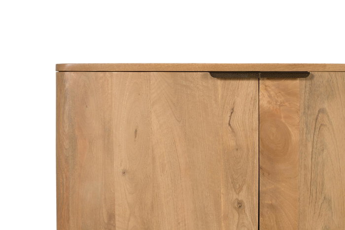 GINER Y COLOMER Buffet en bois de manguier naturel avec 4 portes